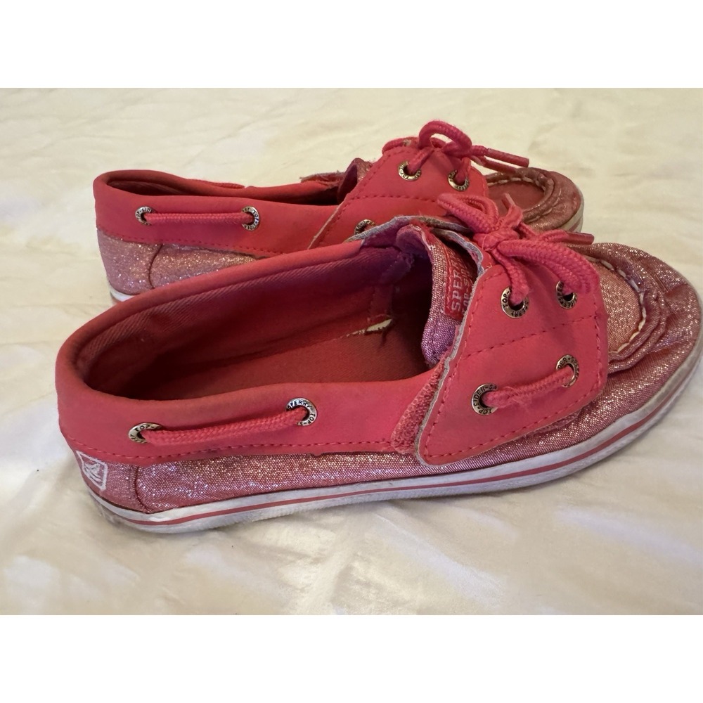 SPERRY TOP-SIDER Seabright Barbie Pink Shimmer Boat Shoes Size Toddler 11.5c